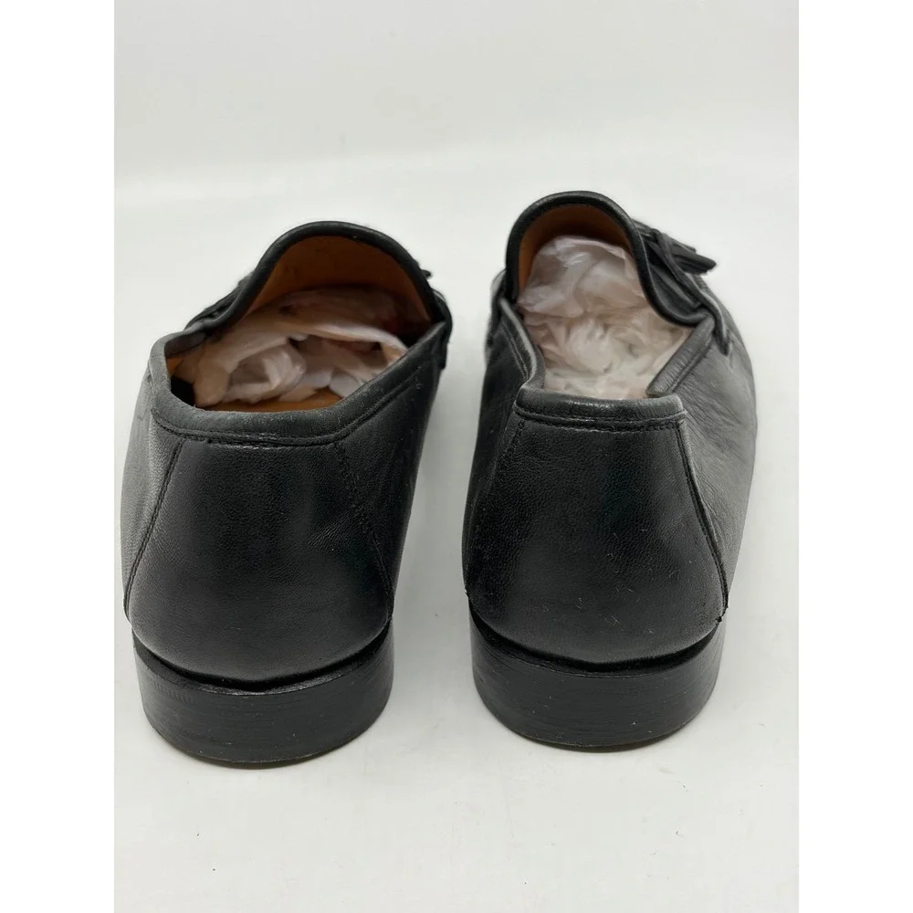 Allen Edmonds Urbino Men's Black Leather Tassel Loafers Shoes Size 11 B Italy